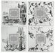 A & B Home 4-Piece White Frosted Floral Pattern Glass Mirror Photo Frame-0