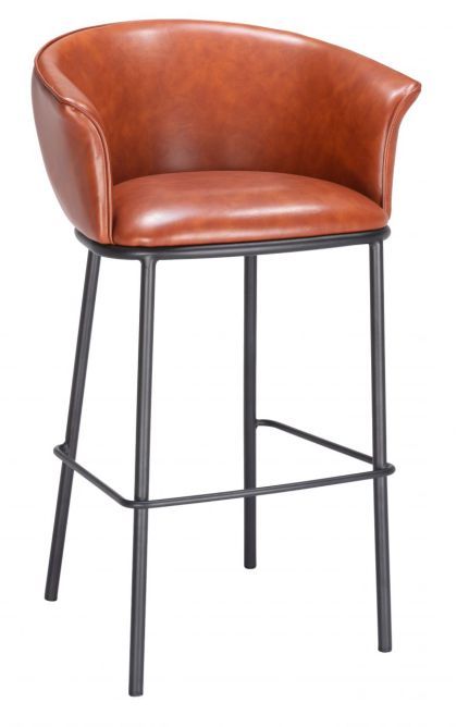 Zuo® Modern Garston Brown Barstool-0