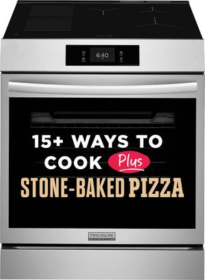 Frigidaire Gallery® 30" Stainless Steel Slide-In Induction Range with Stone-Baked Pizza