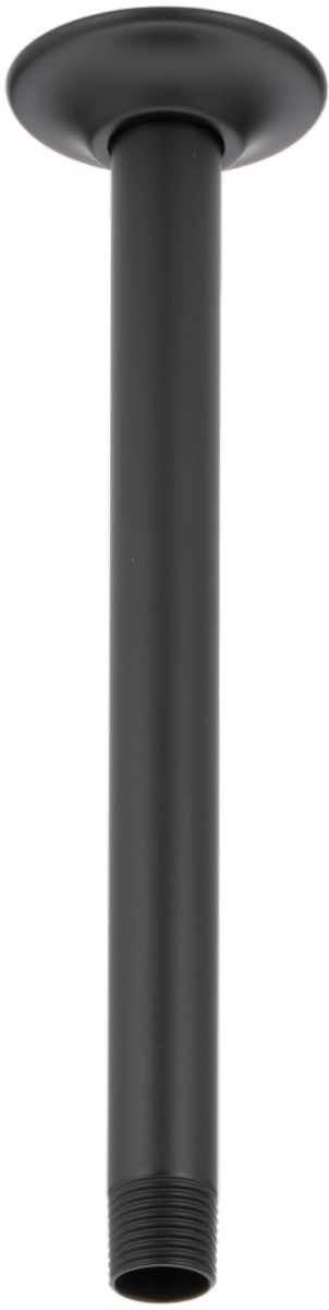 Brizo Beauclere® Matte Black 10" Ceiling Mount Shower Arm and Round Flange-0