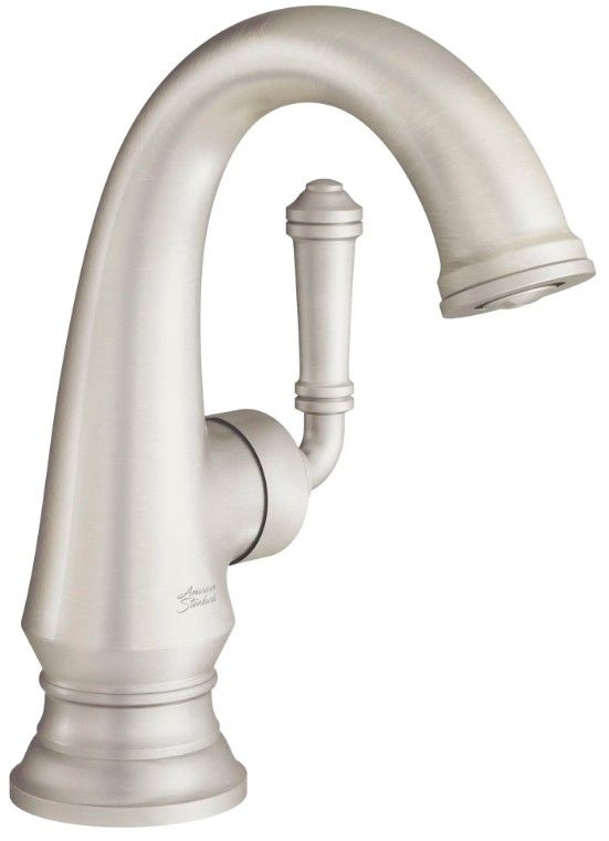 American Standard Delancey® Brushed Nickel 5" Single Hole Single-Handle Bathroom Faucet with Lever Handle-0