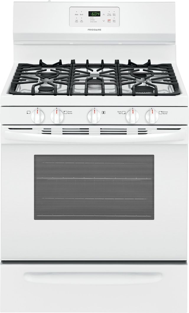 Frigidaire® 30" White Free Standing Gas Range-0