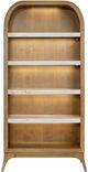 Bernards Tapestry Beige Marble Shelf Bookcase-2
