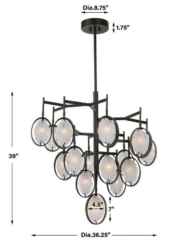 Uttermost® Maxin Bronze 15-Light Large Chandelier-2