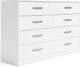 Signature Design by Ashley® Flannia 4-Piece White Full Panel Platform Bed Set-2