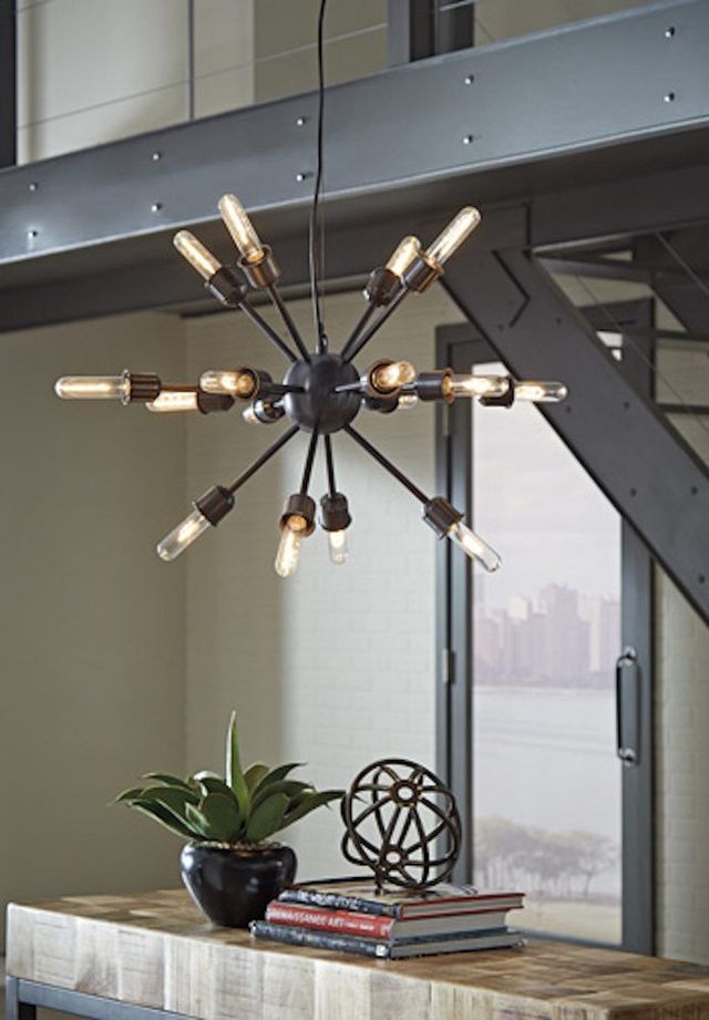 Signature Design by Ashley® Jesenia Black Pendant Light-1