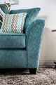 Furniture of America® River Turquoise Loveseat-2