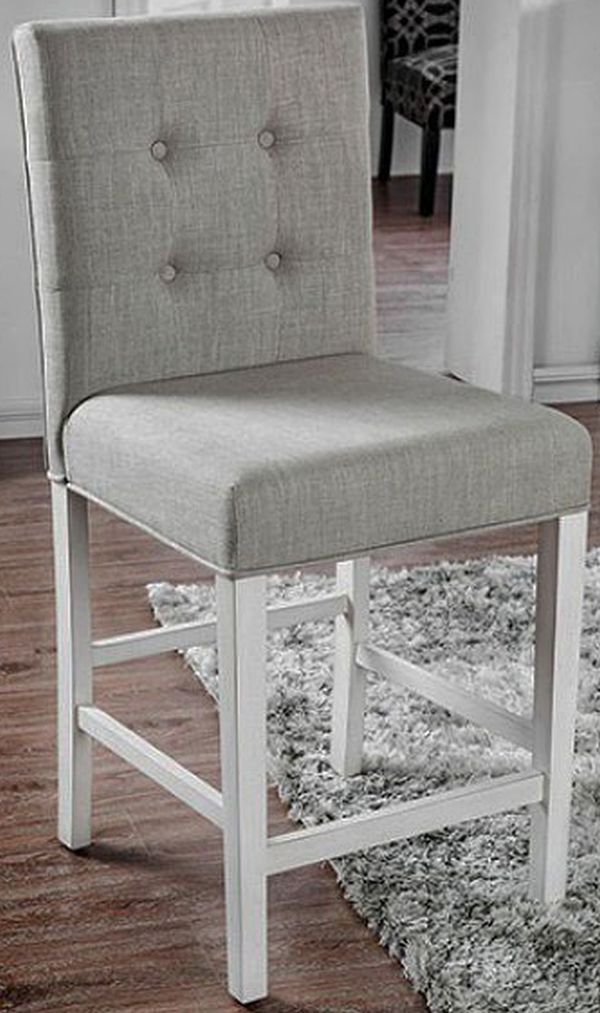 Furniture of America® Sutton 5-Piece Antique White/Gray Counter Table Set-2