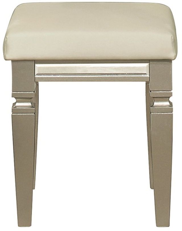 Mazin Furniture Bijou Champagne Vanity Stool-1