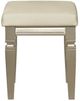 Mazin Furniture Bijou Champagne Vanity Stool-1