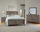 Vaughan-Bassett Centennial Solids Chestnut Creek Pewter King Sleigh Bed-2