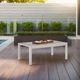 Linon Key Largo Gray Aluminum Glass Top Outdoor Coffee Table-2