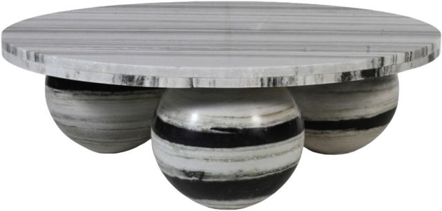 Meridian Furniture Spherical Panda Marble Coffee Table-0