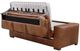 Leather Italia™ Inglewood Brown Derby Queen Sleeper Sofa with Mattress-2