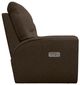 La-Z-Boy®  Cassian Teak Power Reclining Loveseat with Console, Headrest, and Lumbar-3