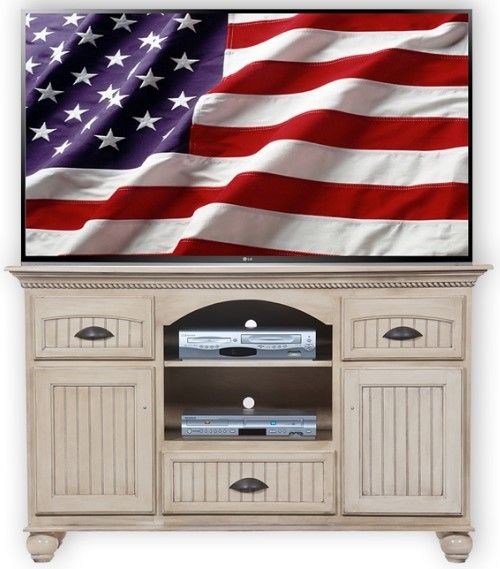 American Heartland Manufacturing Poplar Deluxe TV Stand-1