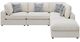 Coaster® Serene 5-Piece Beige Curved Sectional-1