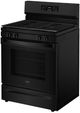Whirlpool® 30" Black Freestanding Gas Range with Cast Iron Grates and No Preheat Mode-2