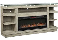 Legends Home Celino Sandstone 74" Fireplace Console