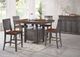 TEI St. Pete Maple/Storm Gray 24" Slat Back Counter Stool-1