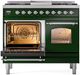 Ilve® Nostalgie II Series 40" Emerald Green Pro Style Dual Fuel Range-2