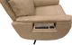 Flexsteel® Cove Dune Leather Power Swivel Recliner with Power Headrest, and Lumbar-5