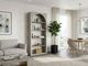 Sunny Designs™ Arch / Accents Light Gray/Wheat Bookcase-1