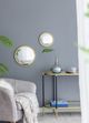 A & B Home Gold Convex Wall Mirror -5