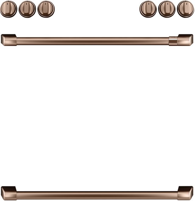 Café™ Brushed Copper Front Control Gas Knobs and Handle Kit