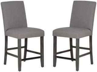 Powell® Seneca 2-Piece Gray Counter Stool Set