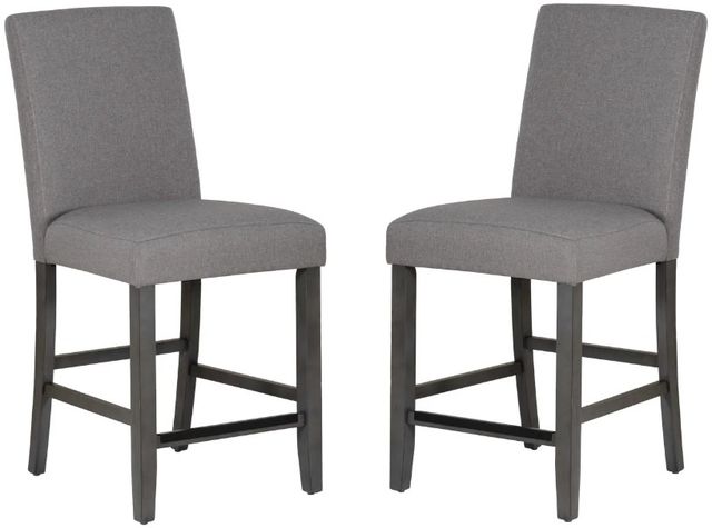 Powell® Seneca 2-Piece Gray Counter Stool Set-0