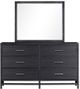 Standard Furniture Thomas Black Mirror and Dresser Set-0