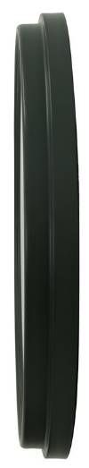 YHD Trademark Matte Black Wall Clock-3