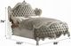 ACME Furniture Versailles Bone White/Vintage Gray California King Panel Bed-2
