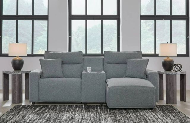 Signature Design by Ashley® Modmax II 3-Piece Pepper/Salt Right-Arm Facing Power Reclining Sectional and Chaise-4
