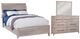 American Woodcrafters 2810 Aurora 3-Piece Whitewash Queen Sleigh  Bedroom Set-0