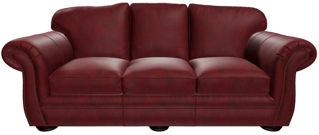 Craftmaster® Customizable CM Leather Bombay Shaped Arm Sofa-4