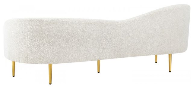 Meridian Furniture Ritz Cream Boucle Fabric Sofa-3