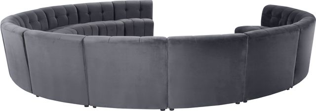 Meridian Furniture Limitless 13-Piece Grey Velvet Modular Sectional-3