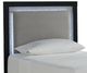 Signature Design by Ashley® Maeling Black Twin Upholstered Panel Headboard-0