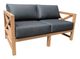 CabanaCoast® Customizable Kensington SOL Teak™ Outdoor Love Seat-0