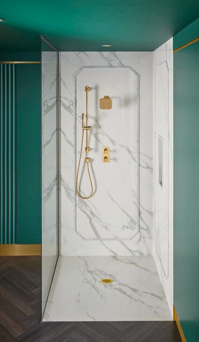 DXV Belshire® Brushed Nickel Personal Hand Shower Set with Adjustable 30" Slide Bar-3