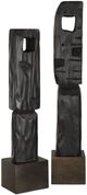 Uttermost® Cipher 2-Piece Aged Black/Brown Totem Set-3