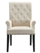 Coaster® Alana Cream Upholstered Dining Arm Chair-1