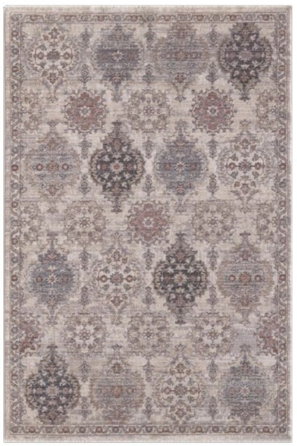 KAS Rugs Adele Ivory Mosaic 5'x8' Area Rug-0