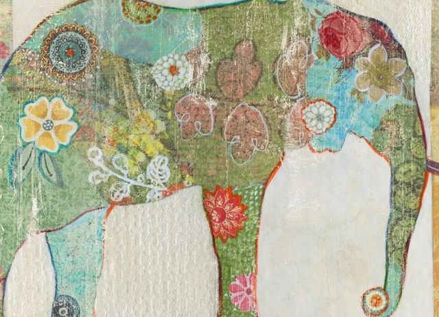 Classy Art Elephant Montage by Tava Studios Wall Art-1