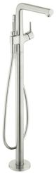 Hansgrohe Talis S Brushed Nickel Freestanding Tub Filler Trim with 1.75 GPM Handshower-0