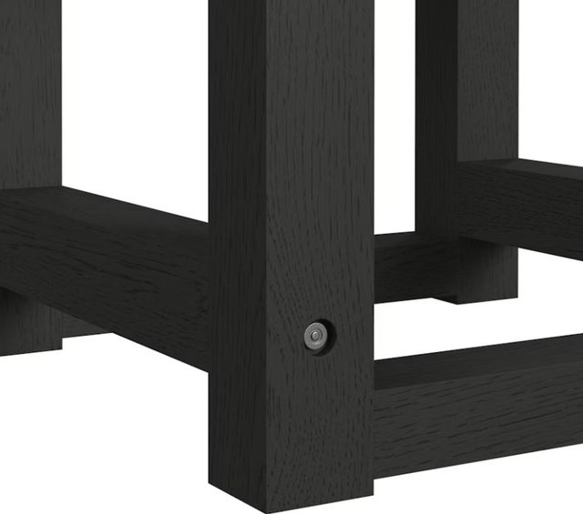 Elements International Ridgemont Black/White Dressing Stool-1