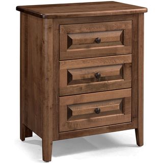 Boulder Creek Furniture Carson Bark 3 Drawer Nightstand