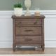 Liberty Furniture Hickory Grove Heirloom Brown Nightstand with Charging Station-1